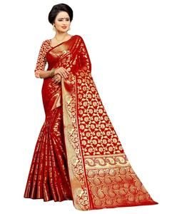 Banarasi Silk Sarees Premium Quality Indian Party Wear Elegant Look Beautiful Weaving Long Casual Available Wholesale Price