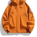 ANSZKTN Men Women Unisex Solid Fall Winter Couple Casual Waterproof Windproof Outdoor Jacket