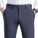 High Quality Fashion Black Casual Stretch Quick Drying Mens Long Pants Custom Polyester Spandex Golf Sports Trousers for Men