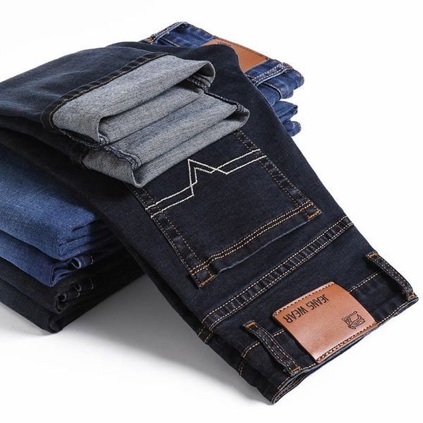 Jeans Factory Direct Sales Summer and Autumn Season New Slim Straight Boys Trousers Casual Breathable Wear Men's Denim Jeans