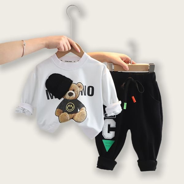 1 2 3 4 5 Year Old Infant Clothes Children Casual Wear 2 Piece Kids Dresses for Boys Autumn Baby Suit Toddler Boys Clothing Sets