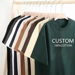 High Quality 100% Cotton Unisex T-Shirt Custom Screen Print Logo Oversized Pro Club Streetwear Heavyweight DTG Technology Men