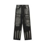 Wholesale OEM ODM Men's Baggy Fit Jeans Pants Premium Quality High-End Young Style Factory Breathable Print Solid Summer Autumn