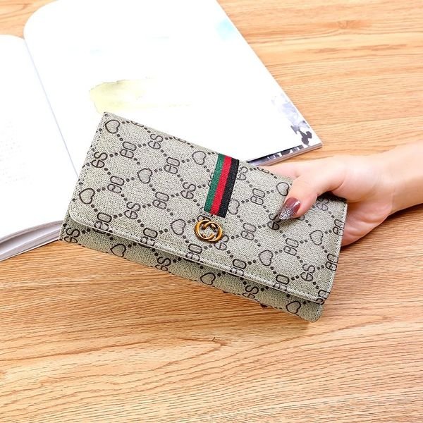 Wholesale New European and American Foreign Trade Wallet Women's Long Simple Multi-function Soft Fashion