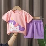 Baby T-shirt Boys' Homewear Clothes Girls' Pajamas Summer Children's Wear
