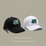 Fashionable Spring Summer Style Sports Baseball Cap Waterproof Lace Embroidered Pattern Hip-Hop Long Band Cap-for Sports Low MOQ