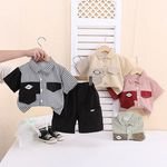 Boys 2025 Clothes Cartoon Characters for Children Summer Clothes for Kids Cheap Children Clothes 1-5 Years Old Shirt Set