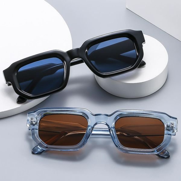 High Quality Vintage Retro Unisex Square Sunglasses Custom Logo Sun Glasses for Women and Men PC