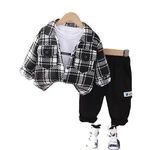 2024 New Trendy Baby Boys' Casual Coat Set Autumn/Spring Children's Wear n Baseball Coat