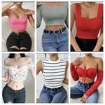 Supplier wholesale women's 2025 brand new top mixed with Shhein dress bulk package second-hand clothing stock clothing.