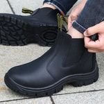 GUYISA Factory Direct Sales Safety Boots Professional S1 Anti-static Soft Waterproof Trimmed Leather Steel Toe Work Boot