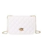 Women's Fashionable Small PU Handbag with Embroidery Square Messenger Bag for Beach Business Travel Daily Use